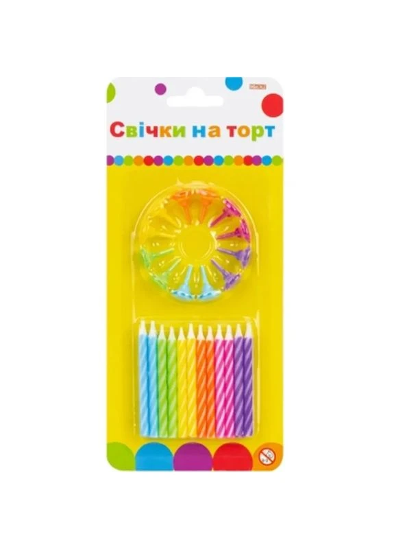 Свеча 24 шт на торт; 12 подставок для свечей (MX620100.C09) Maxi (396956229)