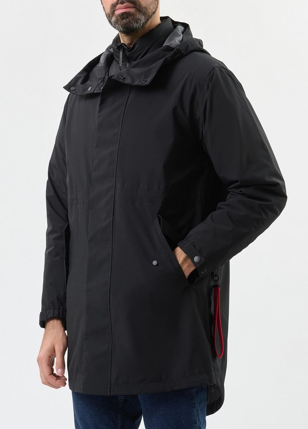 Чорний зимній Пуховик AFTER LABEL