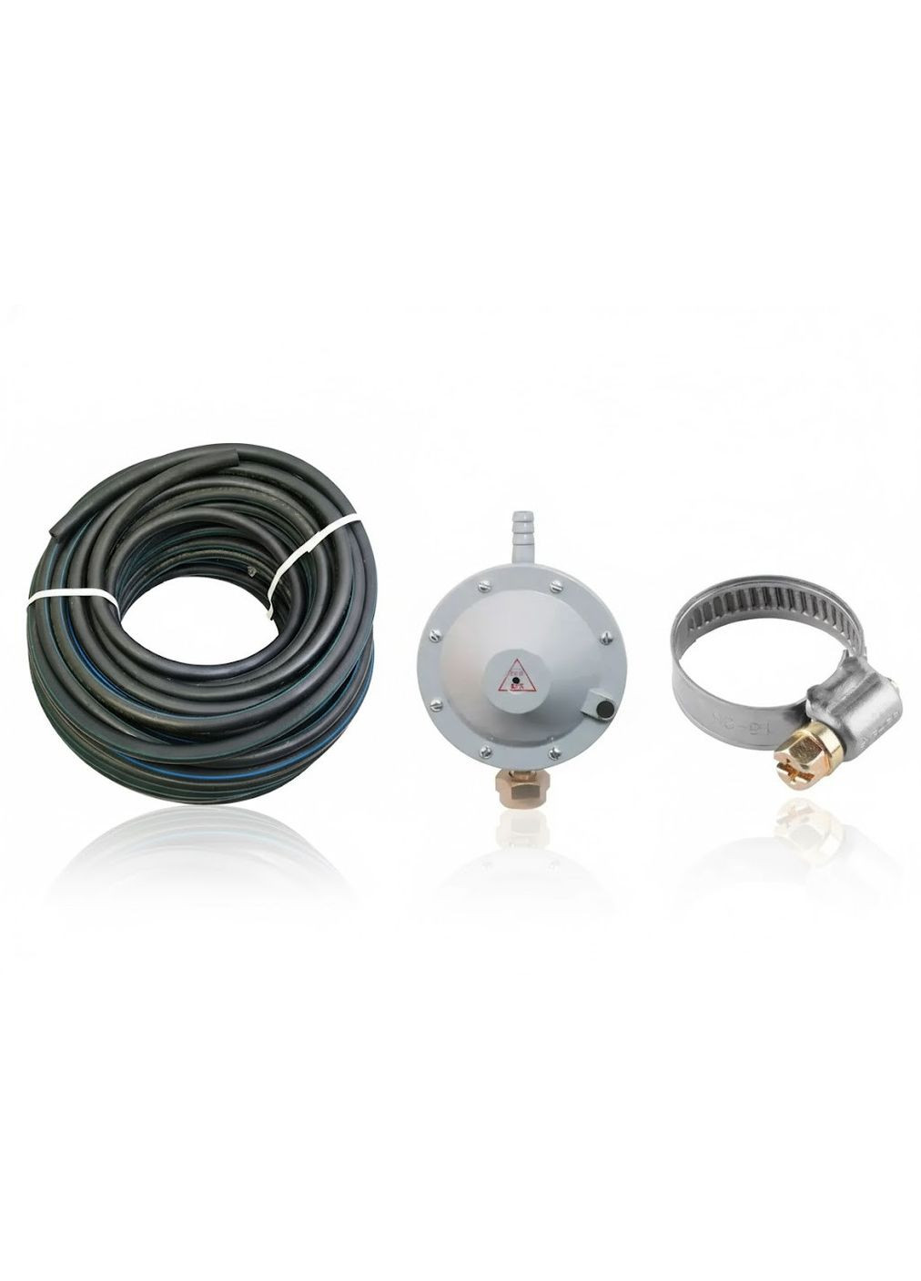 Комплект плита настільна газова 2 конфорки нержавіюча сталь з балоном 5 л ( підключення 3м шланга редуктор) Мрія (366343542)