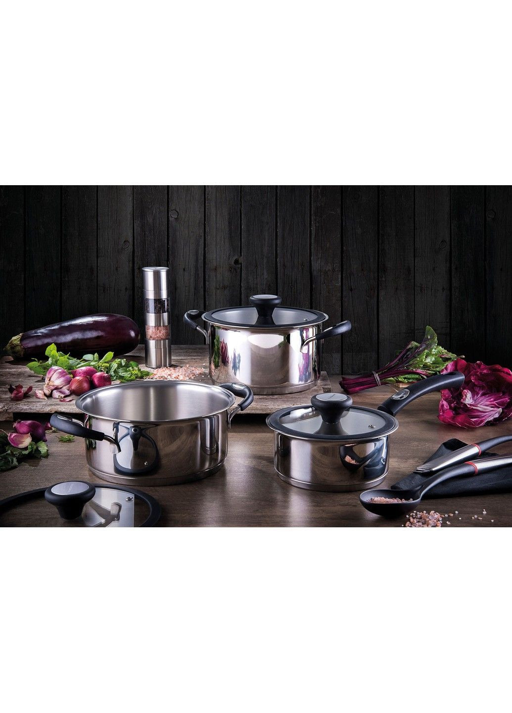 Каструля Solar silicone нерж. каструля 6,0л (діам 24см) (62124/243) Tramontina (365276836)