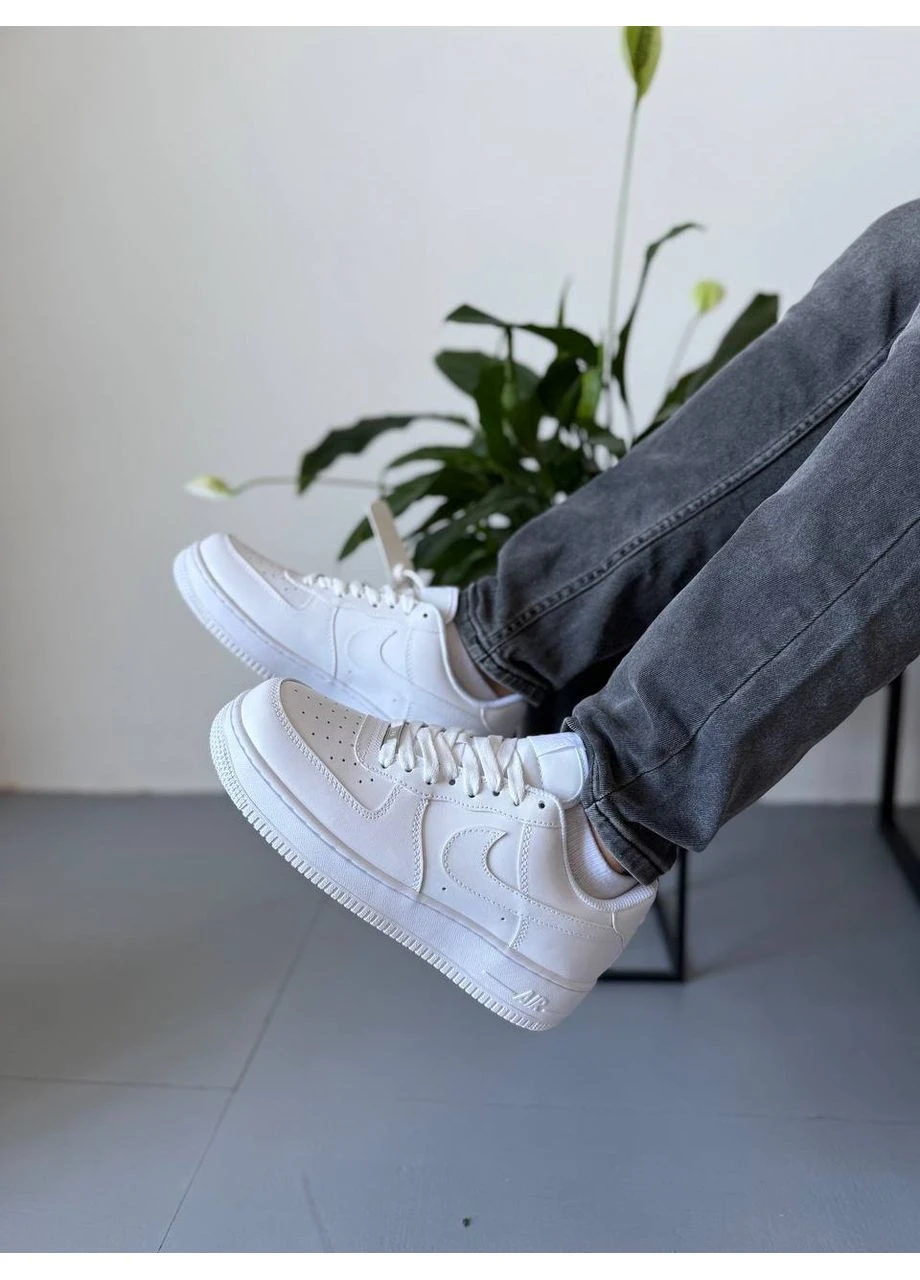 Белые демисезонные мужские кроссовки Nike Air Force 1 Low '07 White CW2288