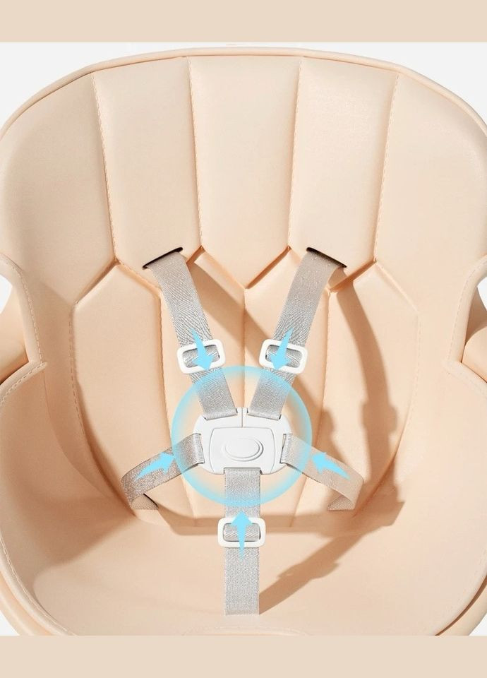 Стілець та столик для годування трансформер 2в1 Бежевий No Brand (306554559)