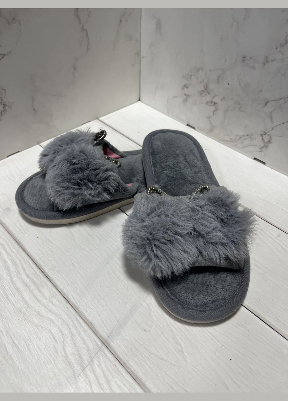 Дитячі м'які кімнатні капці з відкритим носком розмір 31-36 35 H&M (366220274)