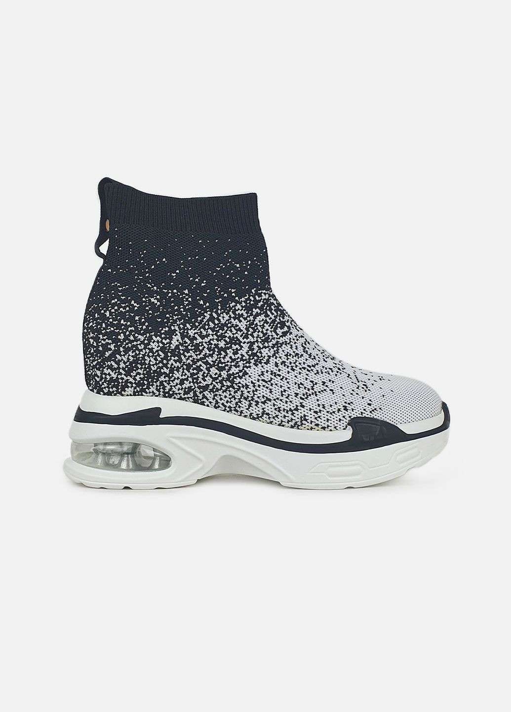 Жіночі чорно-білі кросівки з вологовідштовхувальним текстилю,,62911092бел-черб,37 Fashion чорні демісезони (281352869)