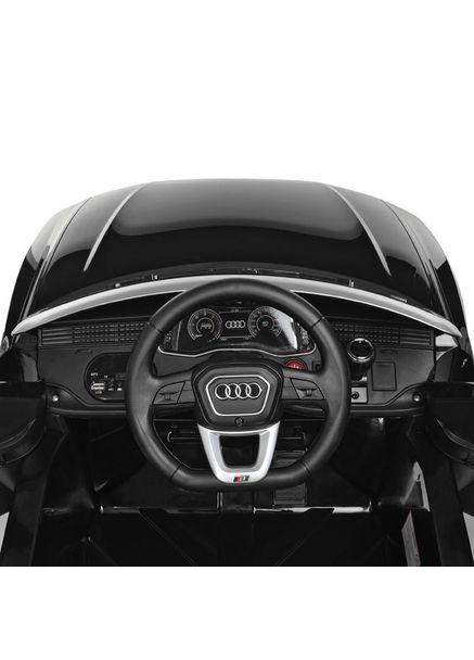 Дитячий електромобіль Audi Q8 JJ2166В 2 мотори по 25 W, 2х6V7AH, MP3, USB Black Bambi (365752955)