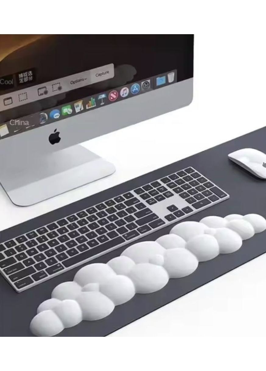 Подставка под запястье для клавиатуры ноутбука компьютера мышки 1шт Белый Neon (362577134)