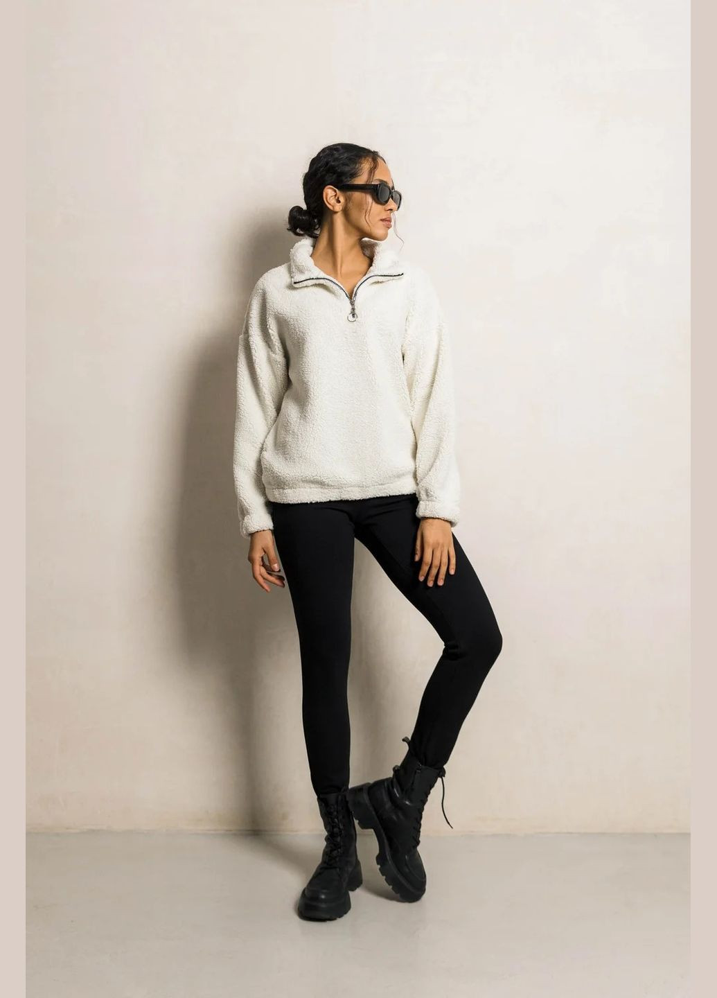 Черные демисезонные лосины на флисе Seventeen