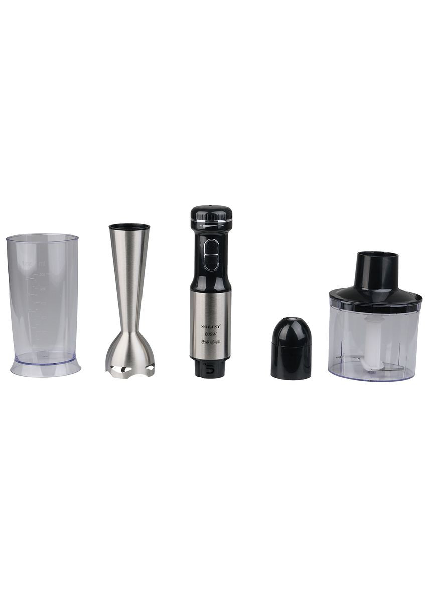 Блендер погружной ручной SM-768-4 с чашей на 600 мл и 4 насадками Sokany (322029672)