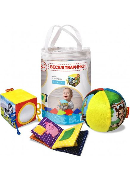 Игрушка мягконабивная "Набор мягконабивных игрушек Весёлые животные" МС 090602-06 Macik (364960619)