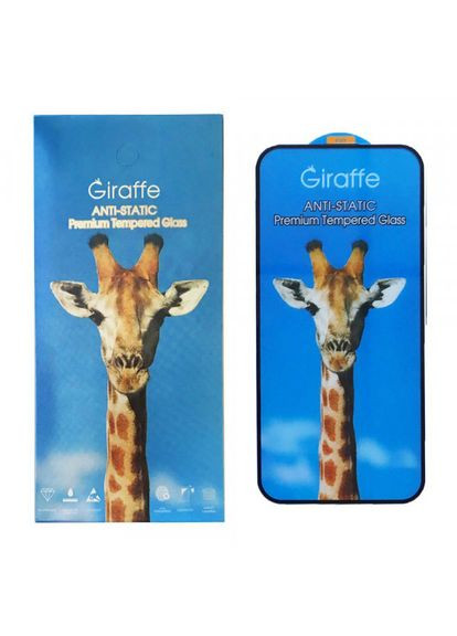 Защитное стекло Anti-Static Apple iPhone 16 Plus с черной рамкой Giraffe (316134826)