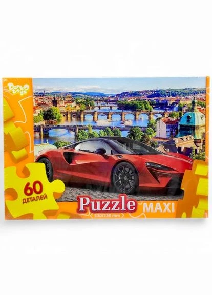 MAXI PUZZLE 60 "КРАСНЫЙ СПОРТКАР" Danko Toys (380632899)