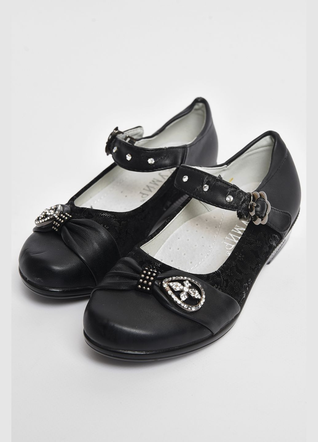 Туфлі для дівчинки чорного кольору Let's Shop (289456891)