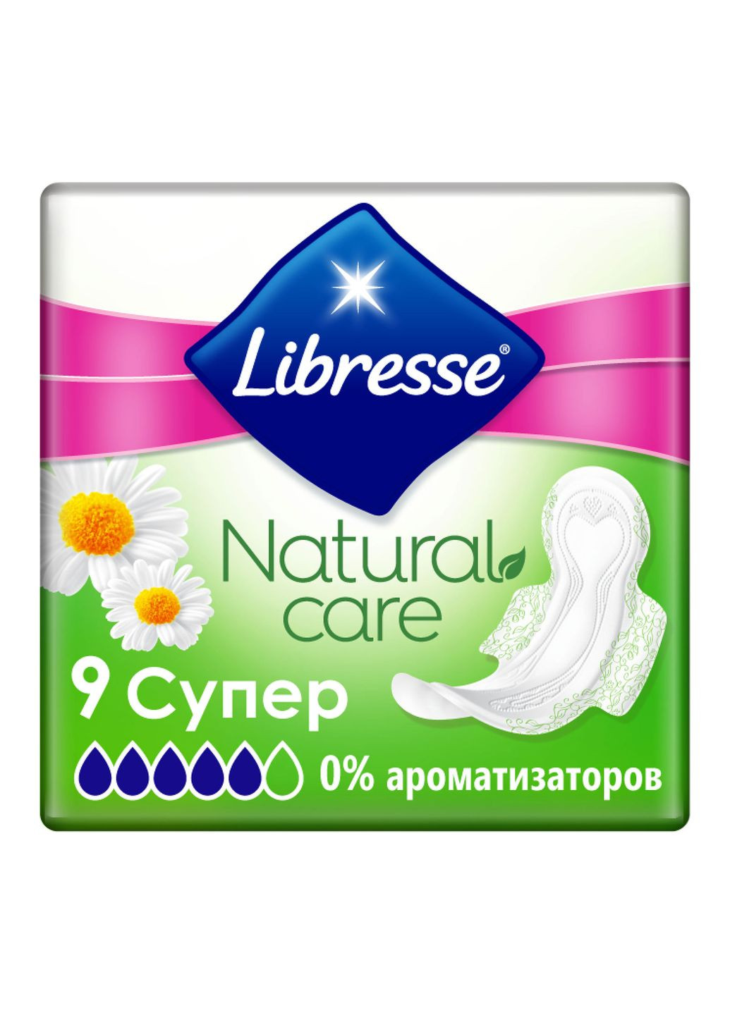 Гігієнічні прокладки (7322540523744) Libresse natural care ultra clip super 9 шт (268141529)