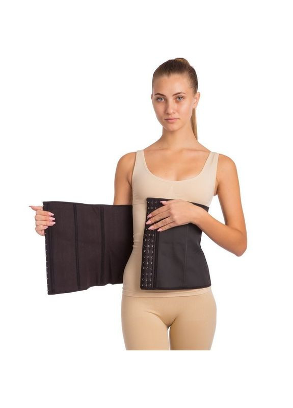 Пояс для схудення зігріваючий утягуючий корегуючий XL чорний (PUT-blXL) No Brand (360897578)