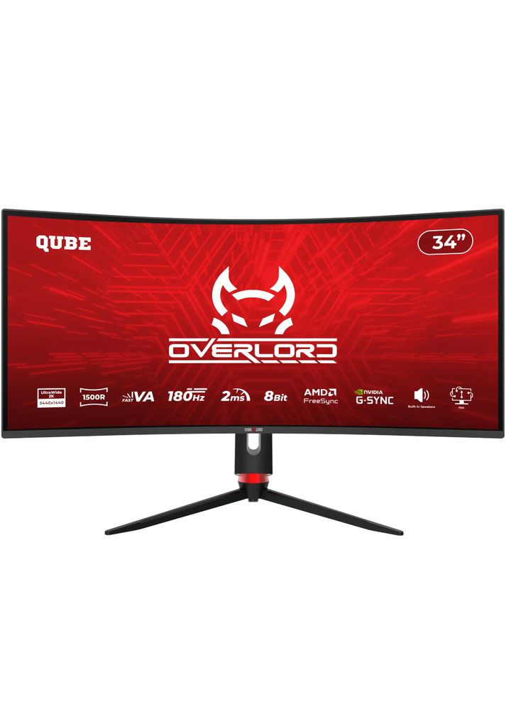 Монітор Overlord C34UQ180H QUBE (365750629)