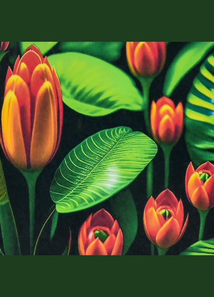 Алмазна мозаїка "Екзотика квітів" HEE16338 30х30 см Strateg (322433778)