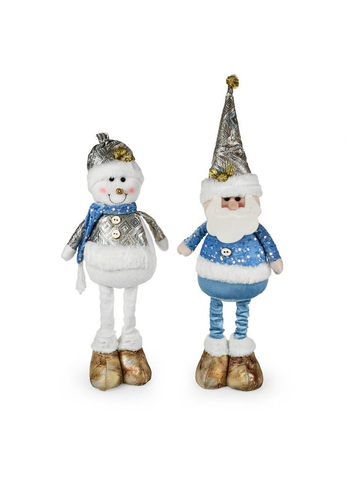 Фігура новорічна "Santa Snowman" 60см (ноги-телескоп) Home (312702627)