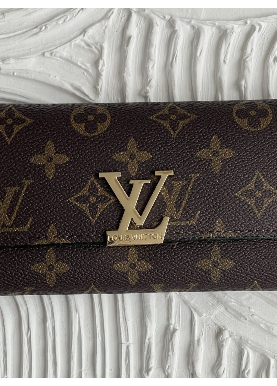 Гаманець Louis Vuitton подвійний коричневий No Brand (366652959)