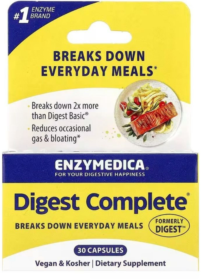 Повна формула ензимів Digest Complete Enzyme Formula 30 капс Enzymedica (360714074)