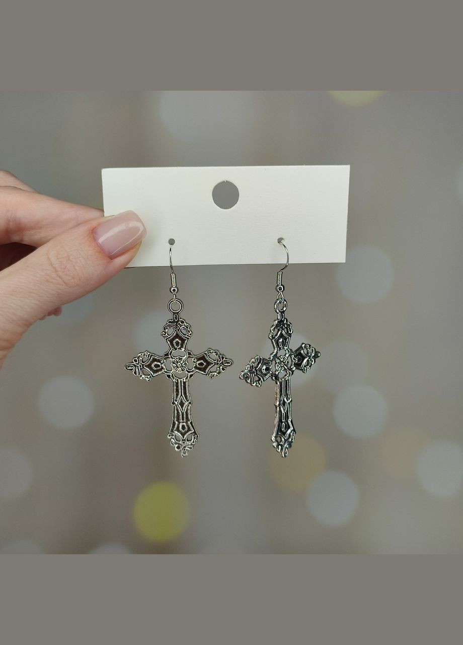 Сережки "Хрести готичні" SureGeek (317046522)