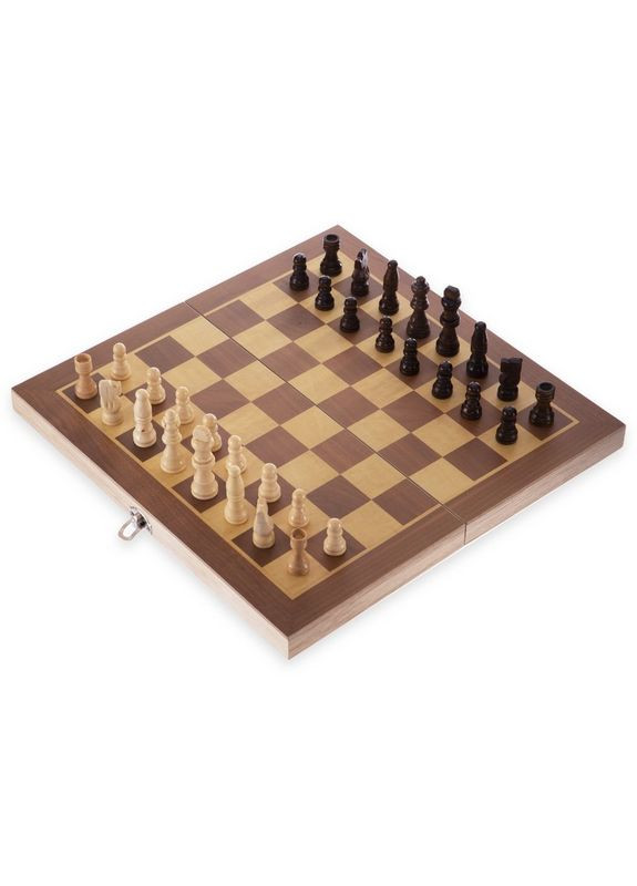 Шахматы нарды 3 в 1 набор настольных игр деревянные W3517 размер 35см x 35см SP-Sport (362459857)