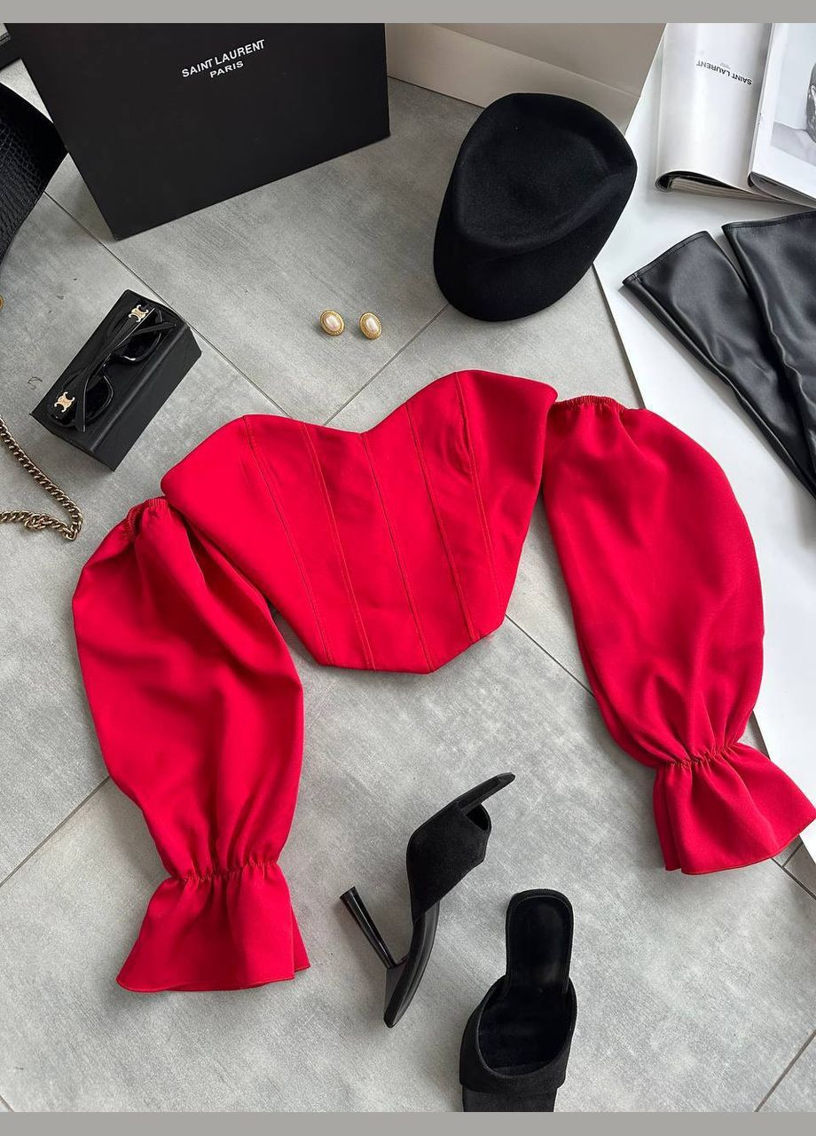 Красная женская блузка FINO Mode