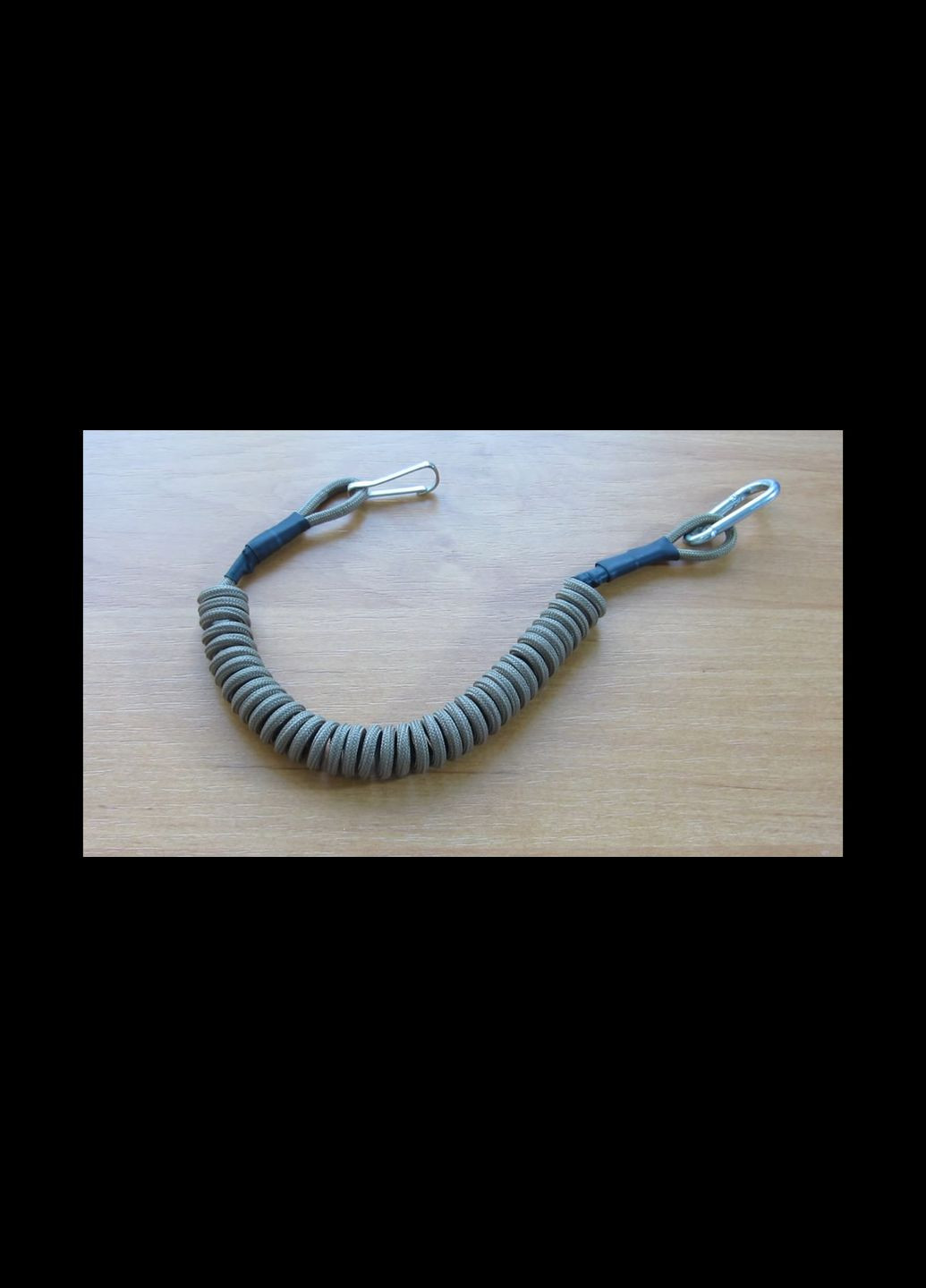 Тренчик с карабином ручной работы, шнур страховочный, пружинный для ключей, рыбалки под заказ No Brand (344584832)