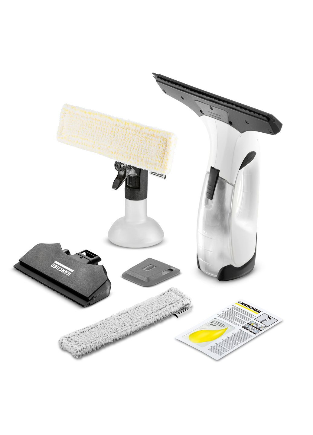 Оконный пылесос WV 2 PLUS NP, вода 0.1л, автон. работа до 35мин, вес-0.6кг, белый KARCHER (314749761)