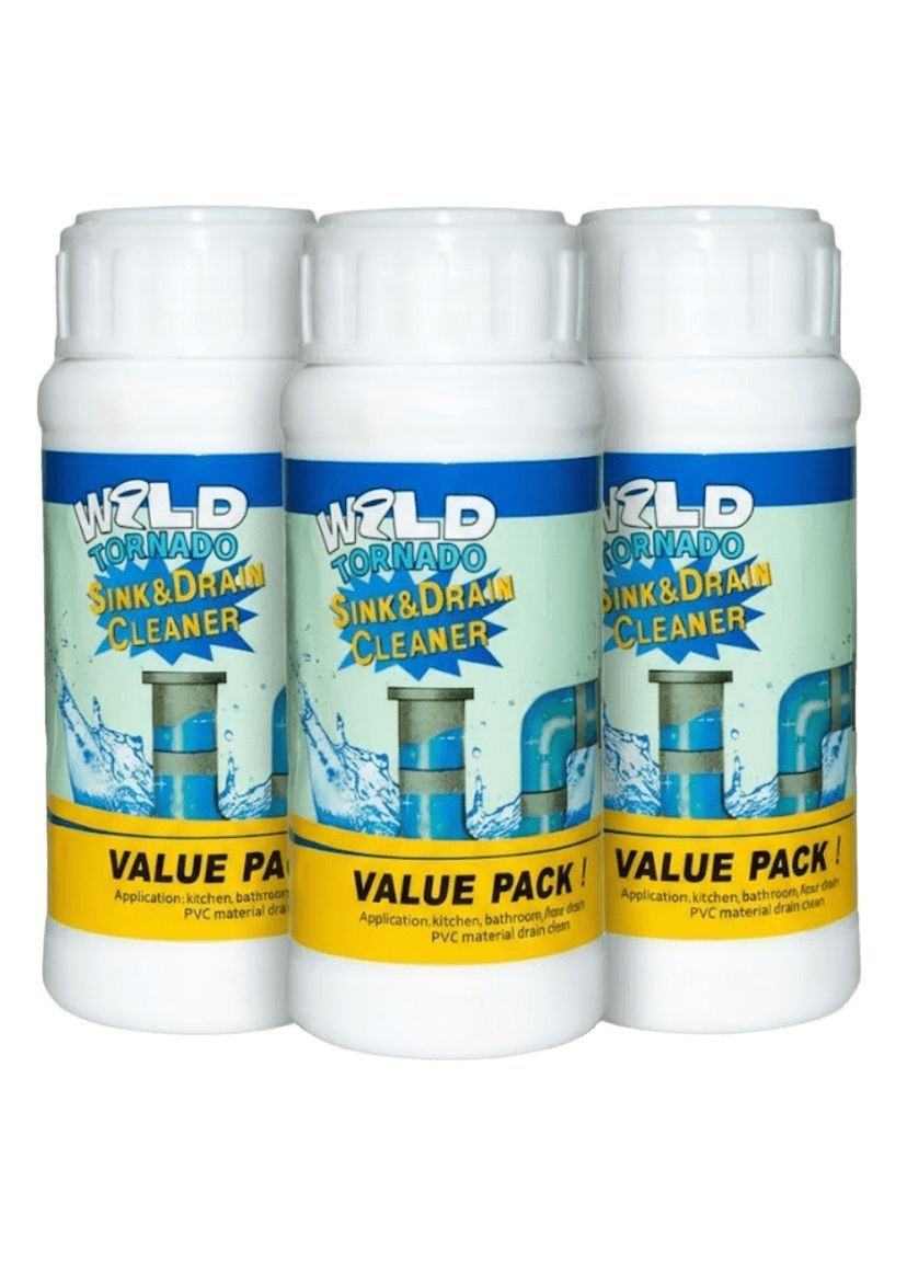 Комплект засобів для очищення труб та усунення засорів Wild Tornado Sink & Drain Cleaner 3 шт (2104618738) No Brand (365750943)