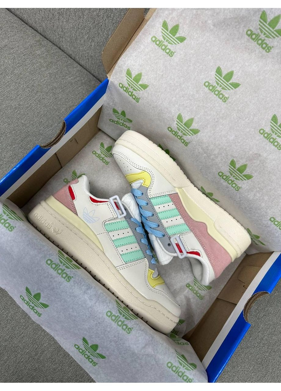 КРОССОВКИ ЖЕНСКИЕ ADIDAS FORUM LOW MULTICOLOR АДИДАС ФОРУМ No Brand комбинированные демисезоны (367167432)