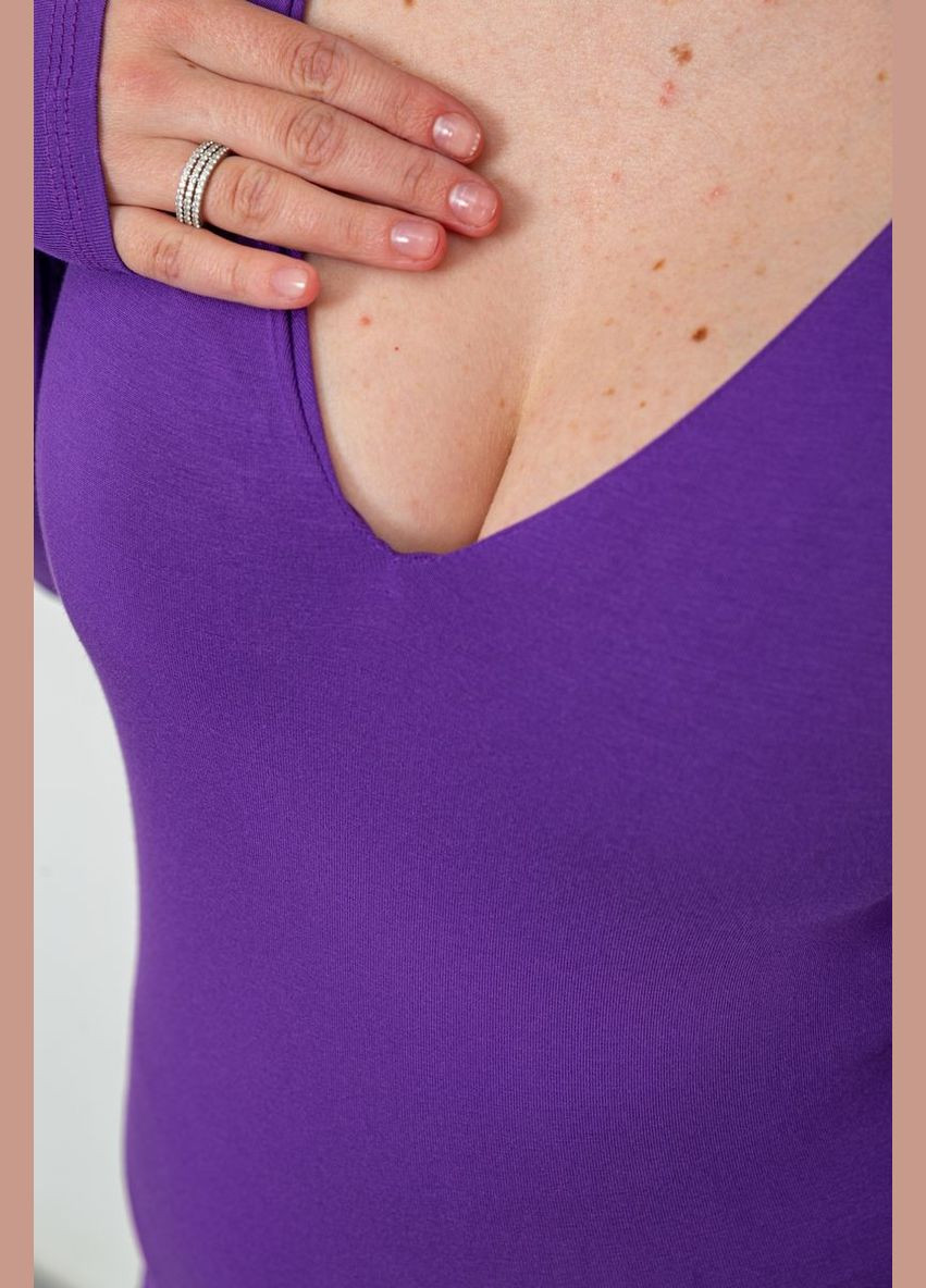 Фіолетова демісезон футболка жіноча, колір чорний, Ager