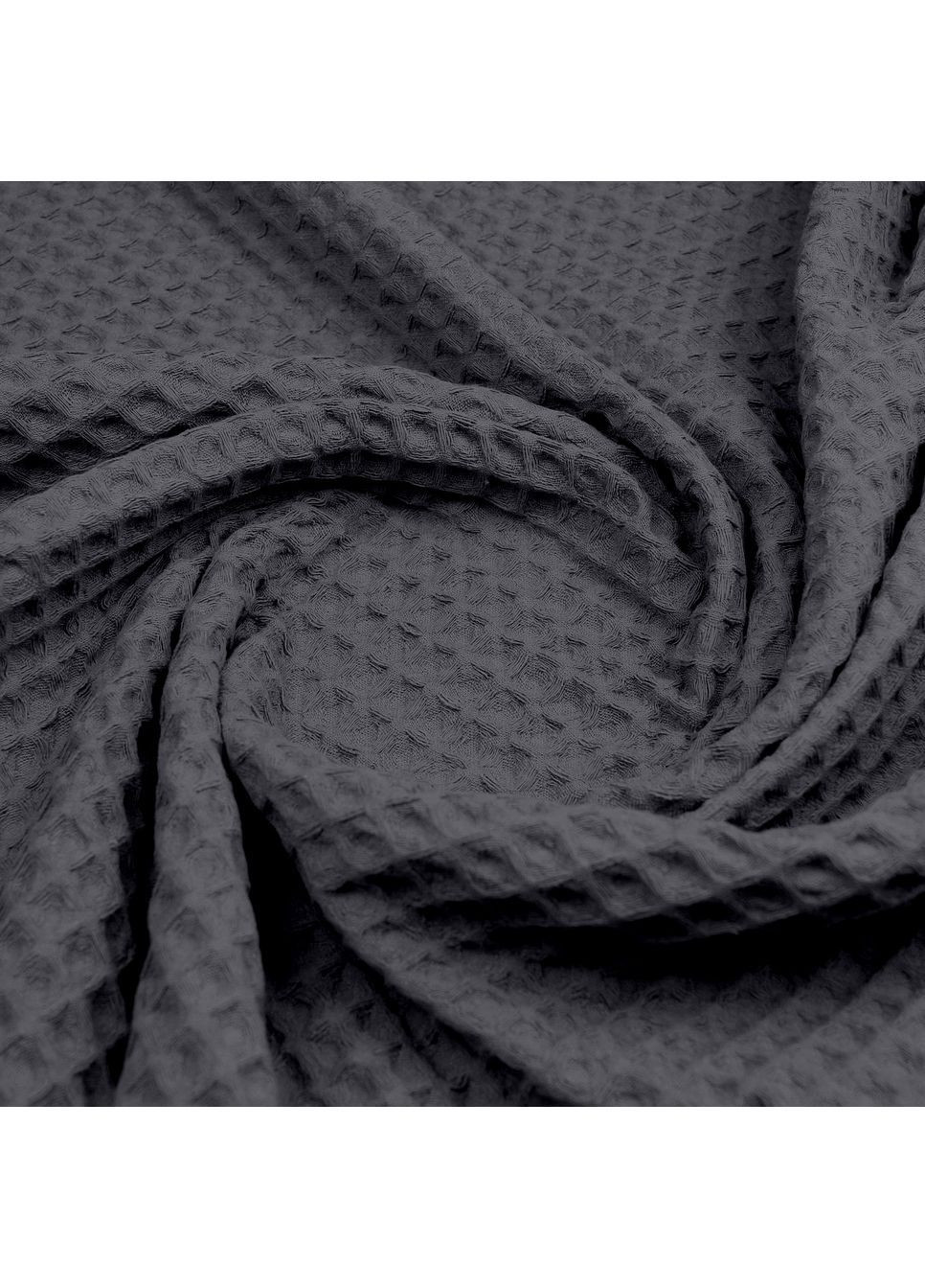 Рушник вафельний Lava Greek Waffle 55x90 см Антрацит Cosas темно-сірий