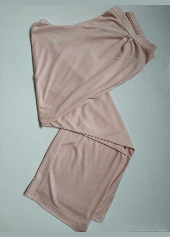 Пудровый демисезонный роскошный вискозный с кружевом комплект из 6 предметов bondy 1028 размер л. 48 Bondi