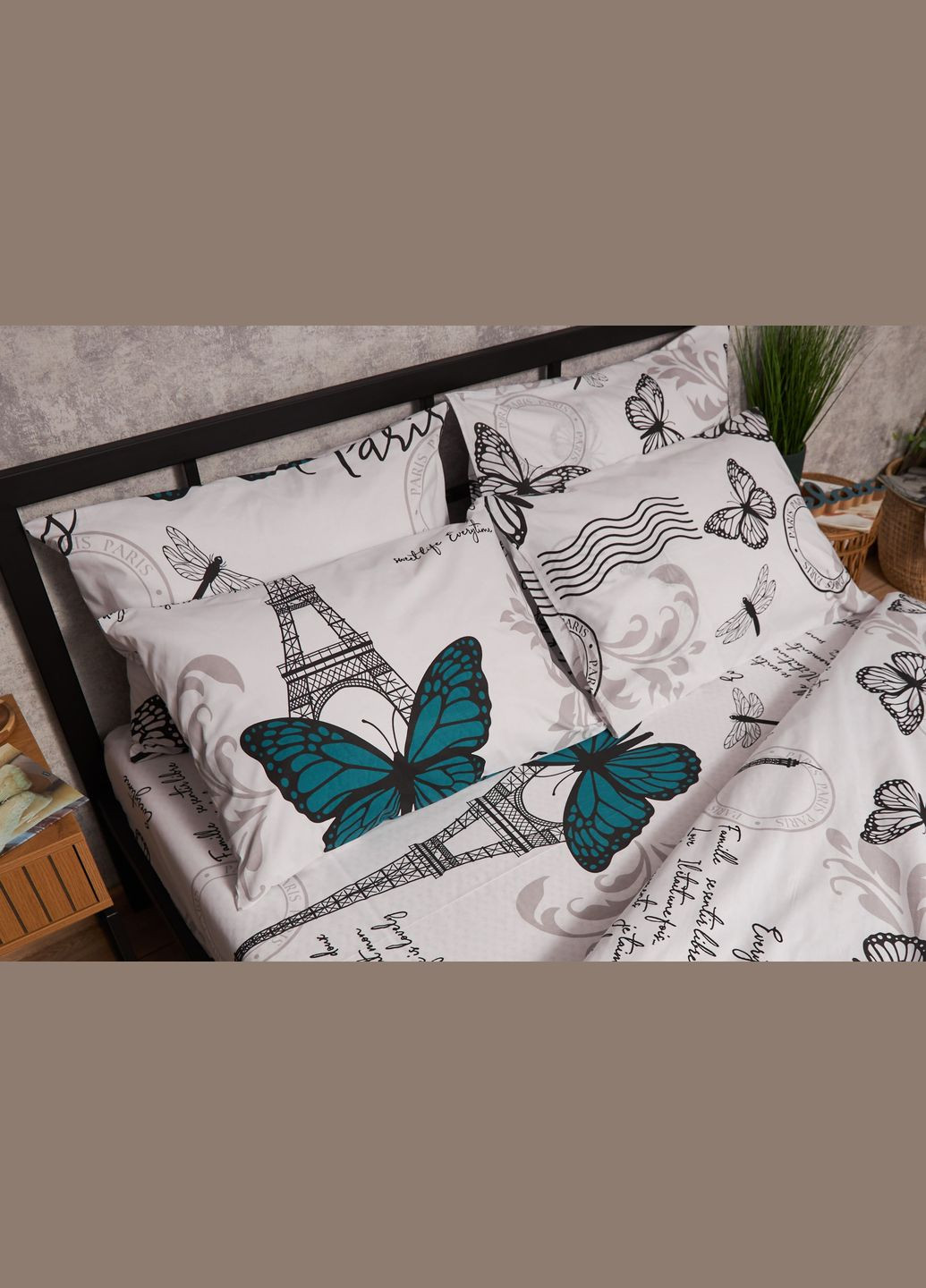 Набор наволочек Бязь Gold Люкс 50х70 2 шт MS-840000723 (MS-840000723) Moon&Star Green Butterflies (296984548)