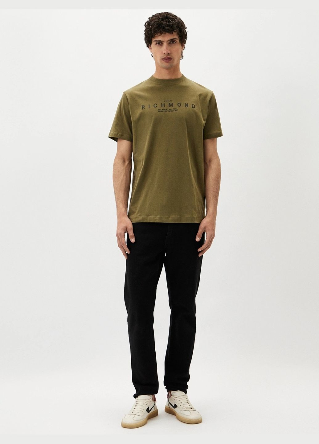 Хаки (оливковая) футболка John Richmond