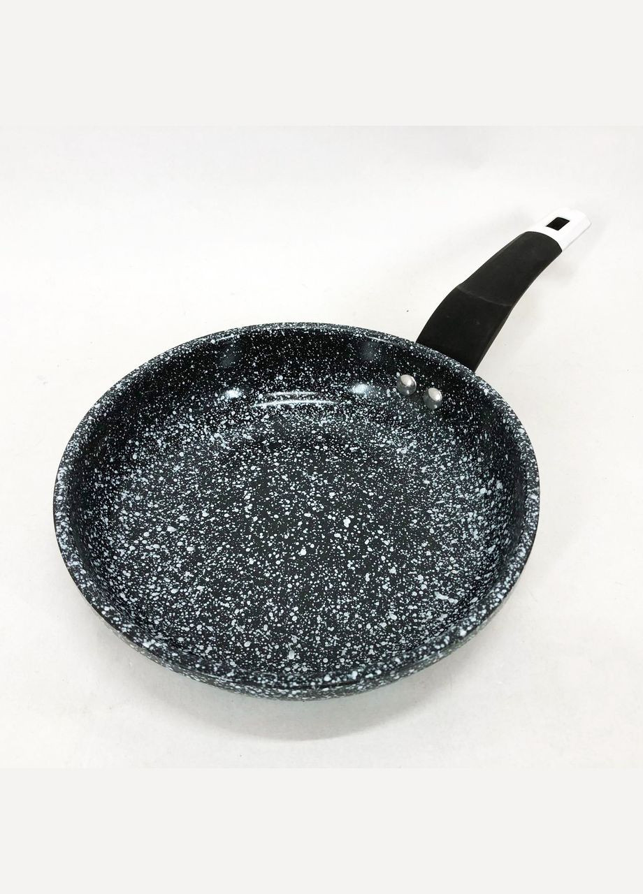 Сковорода UN-5102 20 см. без крышки, светлый гранит. Антипригарная с бакелитовой ручкой Unique (364664675)