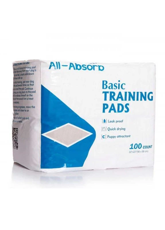 Пелюшки тренувальні для собак і цуценят (56х56 см) Basic Training Pads - 56х56 см / 100 шт. All-Absorb (327056074)