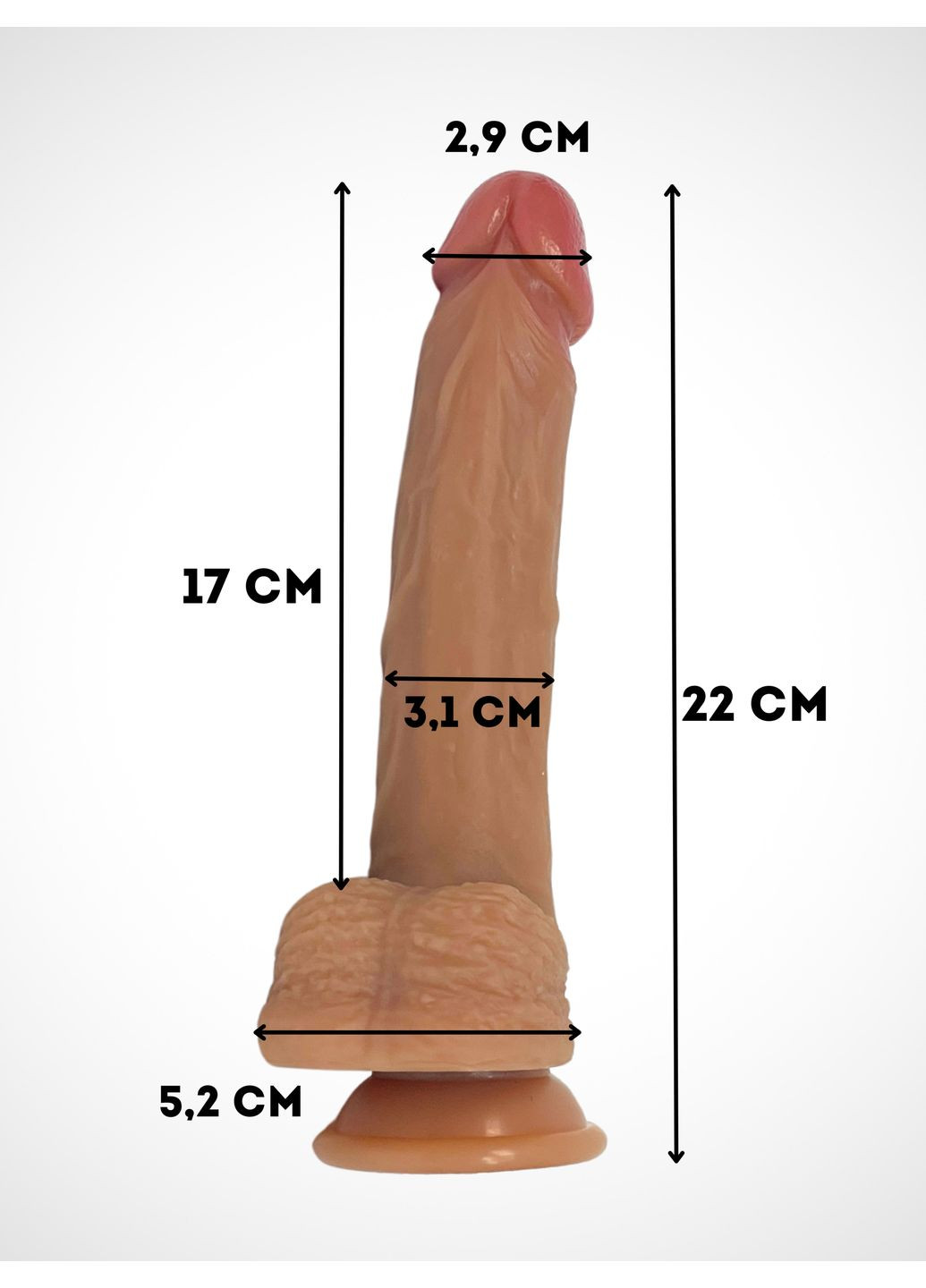 Реалістичний фалоімітатор на присосці Passion (361082117)