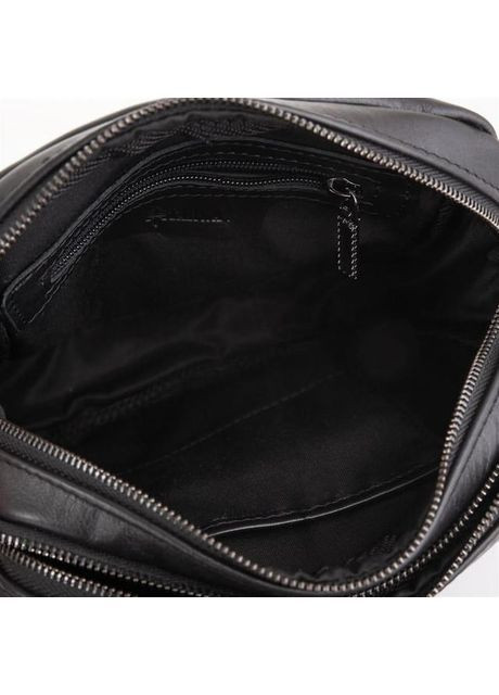 Сумка мужская кожаная планшет через плечо для документов и для телефона средняя Черный 43170 TARWA (367164776)