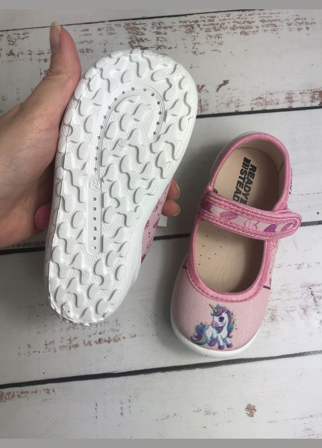 Розовые тапочки детские для девочки розовый (191) Ready Steady