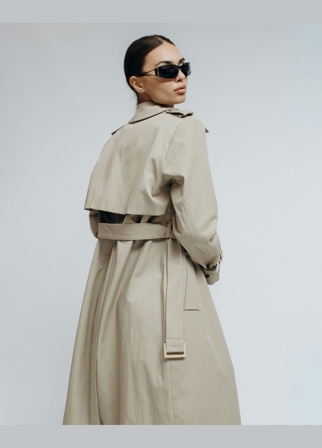 Бежеве демісезонне Жіночий тренч Icon