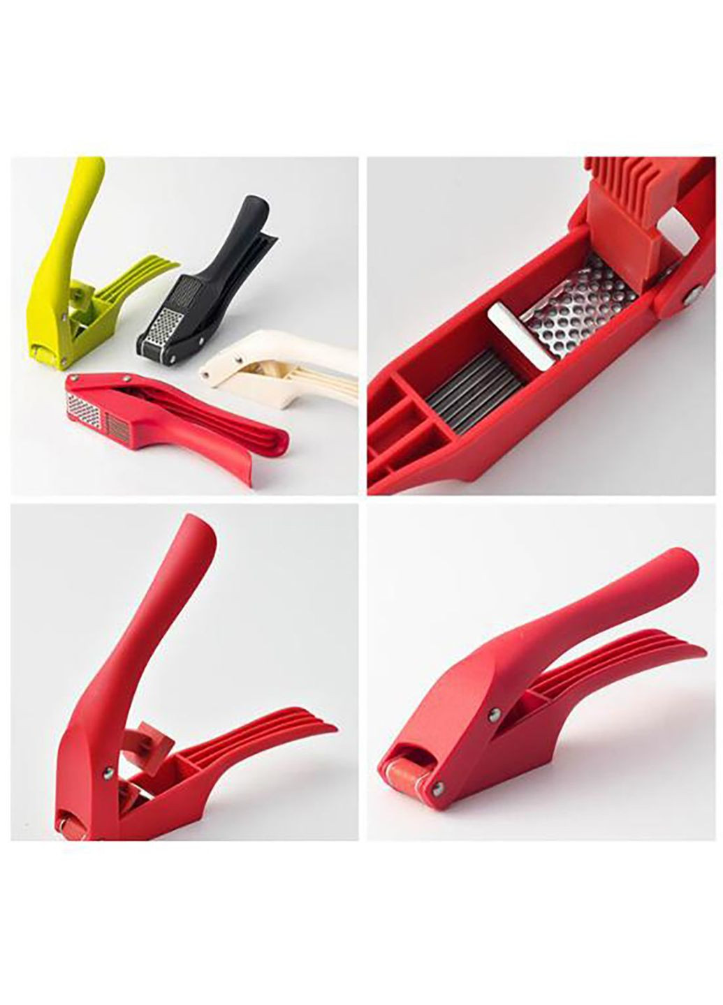 Многофункциональный пресс измельчитель для чеснока чесночница с функцией нарезки чеснока дольками (2 в 1) Kitchen Master (322618019)