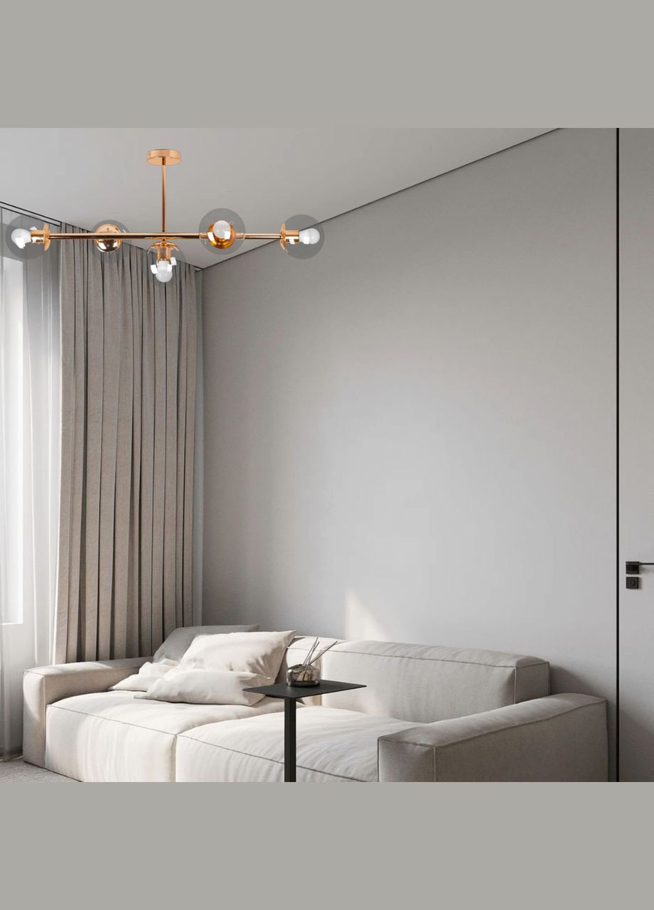 Потолочная современная люстра "Modern Luxe" (52-9906-5 GOLD+CL) No Brand (370070289)