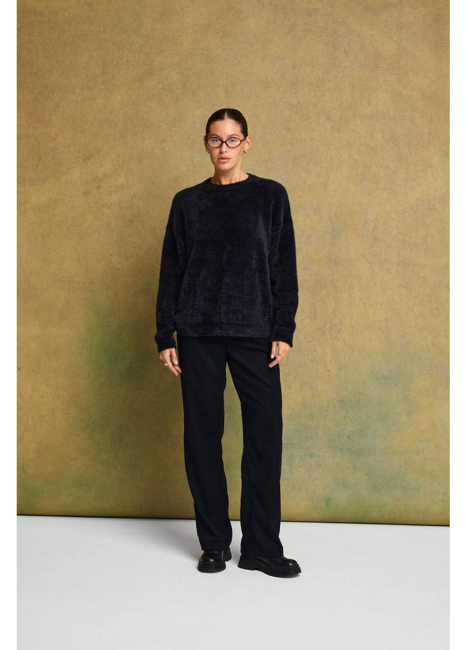 Черный демисезонный мягкий свитер — замер в описании GD/GL Модний простір