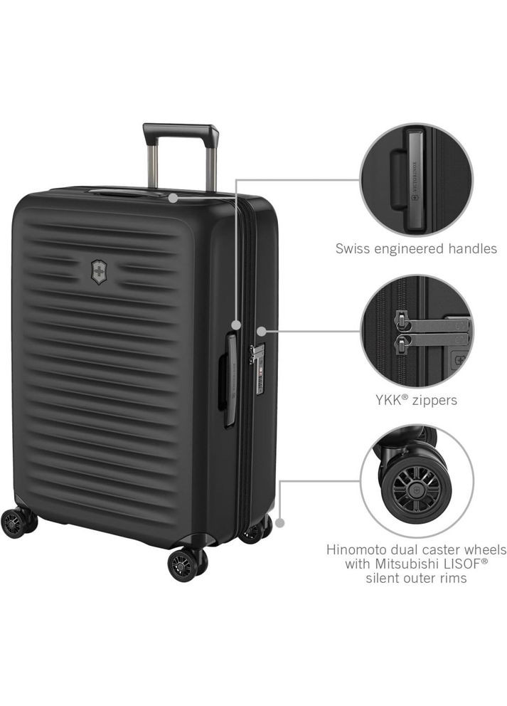Валіза Travel Airox Advanced Expandable Black 103/119 л Vt612590 Victorinox (369564525)