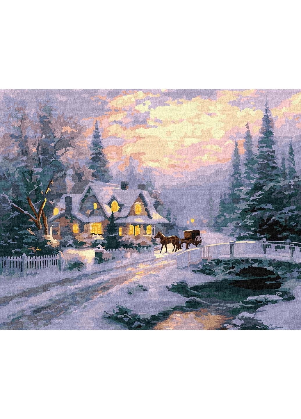 Картина за номерами Новорічний спокій 40х50 см KHO6419 Ідейка (365784447)