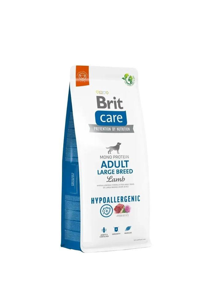 Сухий корм Hypoallergenic Adult Large Breed Lamb для дорослих собак великих порід з ягням 12кг Brit Care (298422942)