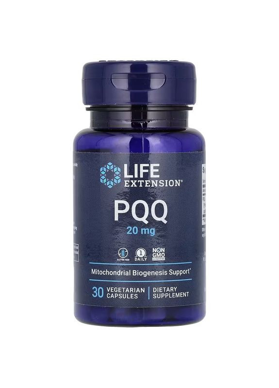 Пирролохинолинхинон PQQ, 20 мг, PQQ,, 30 вегетарианских капсул Life Extension (330626625)