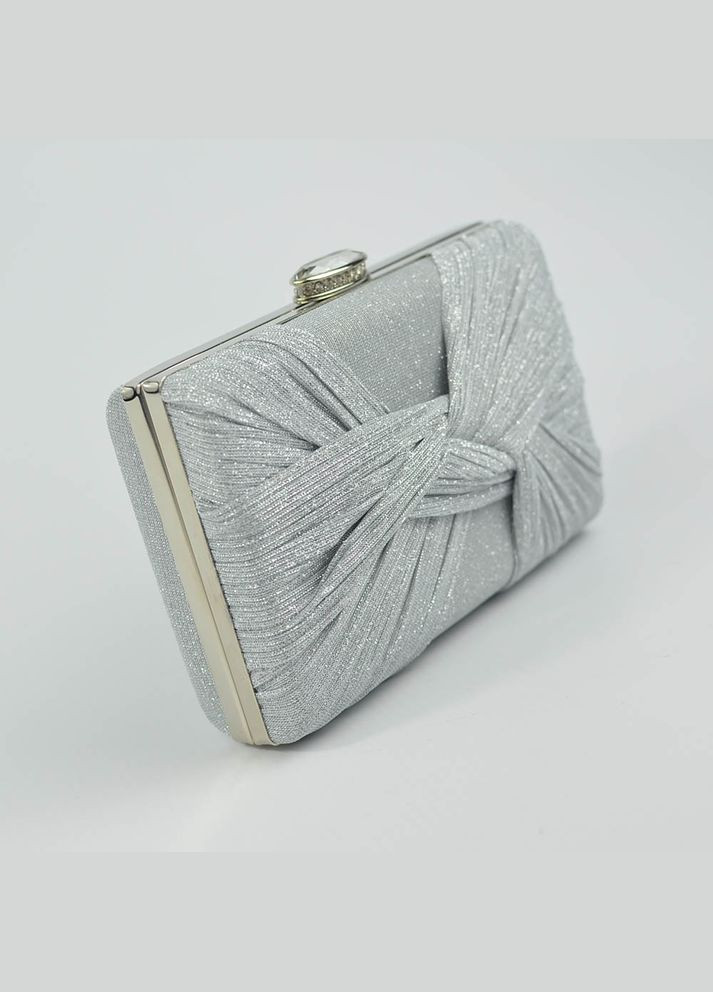 Срібляста маленька вечірня сумочка клатч із парчі No Brand (294092713)