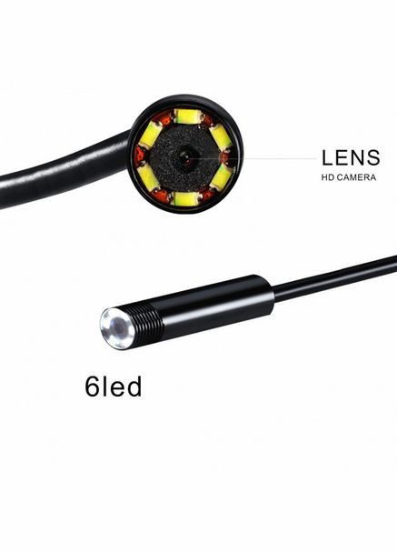 Эндоскоп диаметр 7 мм с подсветкой 2 м (526665265) Sun (349844891)
